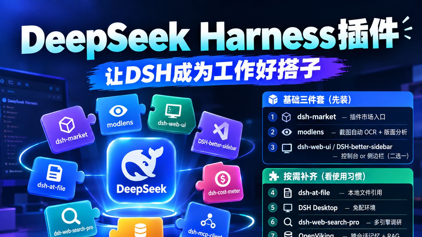 装完 DeepSeek Harness不装插件，等于买房不装修
